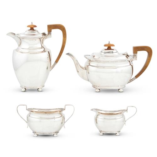 96 · AN ELIZABETH II STERLING SILVER TEA SERVICE Hardy Brothers, Birmingham, 1963 and 1964
