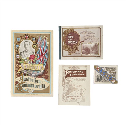 74 · SOUVENIR BOOKLETS: A SMALL GROUP OF SOUVENIRS OF AUSTRALIAN FEDERATION CELEBRATORY EVENTS 1901