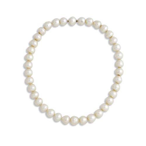 Paspaley, 18ct Gold, Diamond And South Sea Pearl Necklace