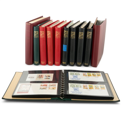 A Collection Of Commemorative Stamps And Envelopes In Eleven Albums, Including Falkland Islands 1953-81, New Zealand 1990-91, Austra
