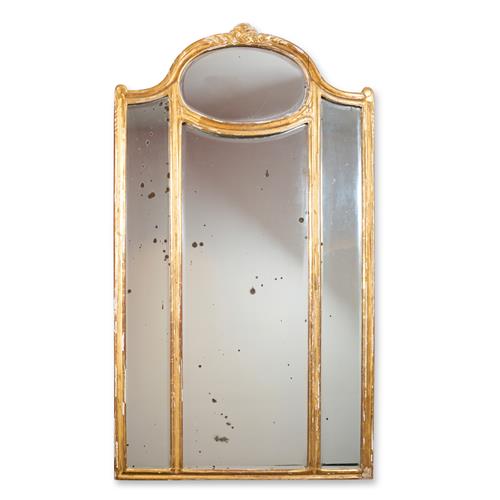 87 · AN ANTIQUE GILT-FRAMED MIRROR Late 19th century, French or English Please see important information below regarding collection of lo...