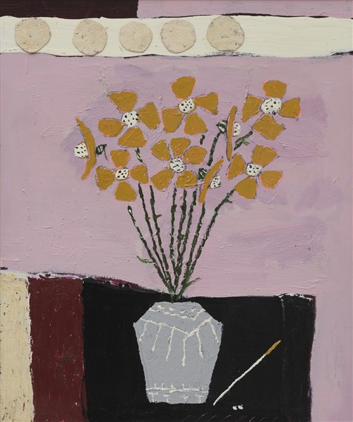 56 · § JORDY KERWICK (born 1982) Untitled (Still Life) 2018 oil on canvas 60 x 50cm (61.5 x 51.5cm framed)