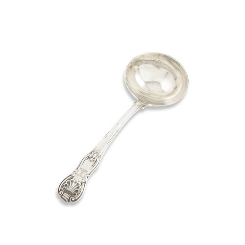 59 · A REGENCY STERLING SILVER 'HOURGLASS' PATTERN SAUCE LADLE BY PAUL STORR London, 1817