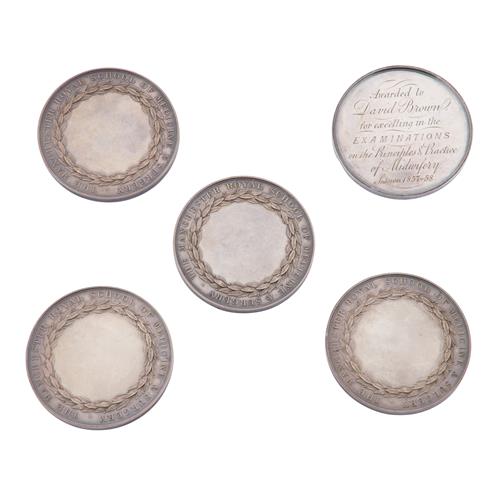 50 · A GROUP OF FIVE VICTORIAN MEDALS FROM THE MANCHESTER ROYAL SCHOOL OF MEDICINE AND SURGERY