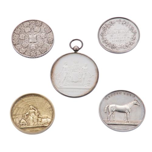 51 · A GROUP OF FIVE VARIOUS VICTORIAN MEDALS