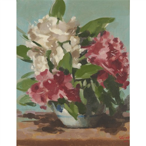 28 · ALICE MAUD STONE (1890-1962) Still Life 1947 oil on board 50.5 x 40.5cm