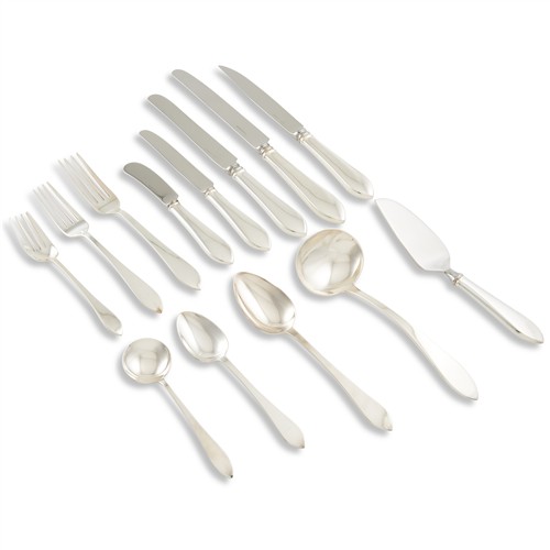 68 · A TIFFANY STERLING SILVER 'FANEUIL' PATTERN FLATWARE SERVICE The pattern introduced 1910, this service early 21st century