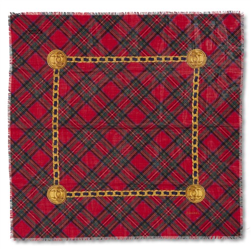 30 · CHANEL, SILK CASHMERE SCARF
