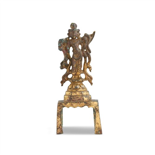 96 · A CHINESE GILT-BRONZE STANDING FIGURE OF A BODHISATTVA, TANG DYNASTY (618 - 907)