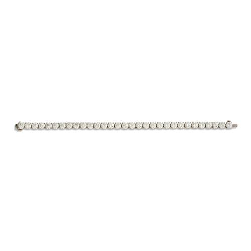 18ct White Gold And Diamond Bracelet