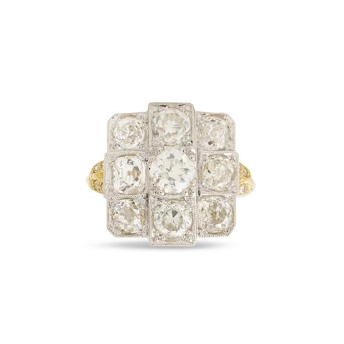 18ct Two-Tone Gold And Diamond Ring