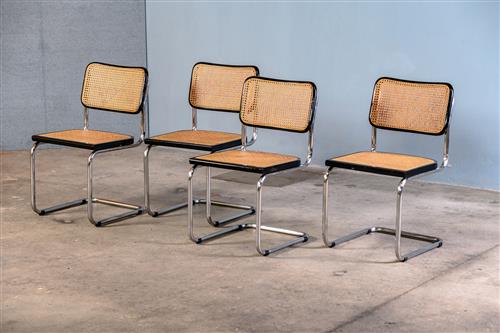 27 · MARCEL BREUER FOUR 'CESCA' CHAIRS FOR GAVINA