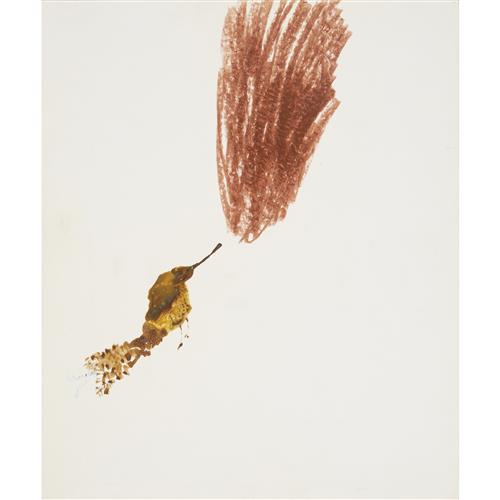 SIDNEY NOLAN (1917-1992) (Bird) 1959 mixed media on paper 30.5 x 25.5cm