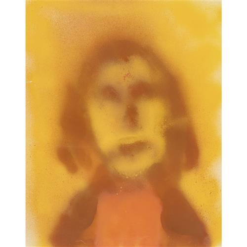 3 · SIDNEY NOLAN (1917-1992) (Head) c.1982 spray enamel on paper 76 x 61cm