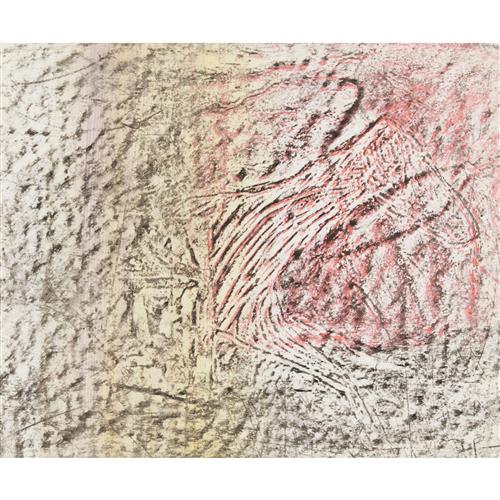 4 · SIDNEY NOLAN (1917-1992) (Kelly and Horse) c.1958 mixed media and crayon rubbing on paper 25.5 x 30.5cm