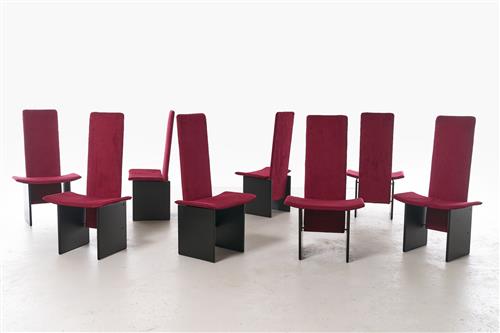 47 · SET OF EIGHT RENNIE DINING CHAIRS BY KAZUHIDE TAKAHAMA FOR SIMON