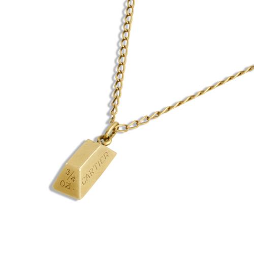 18ct Gold Ingot Necklace