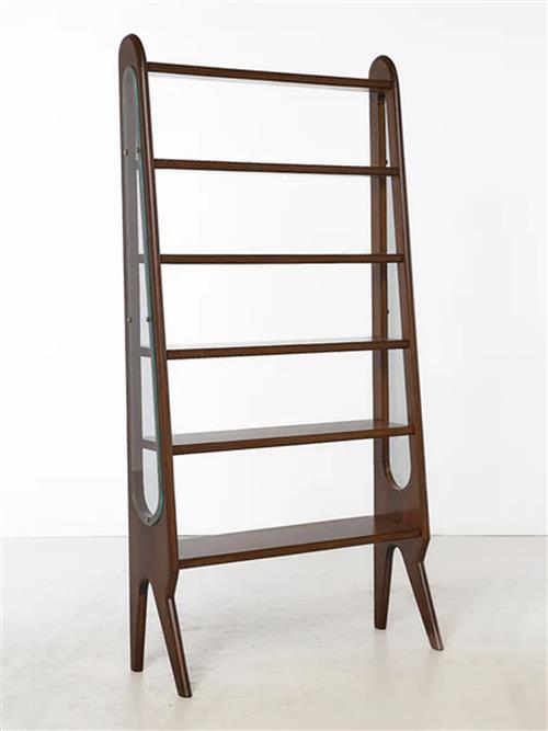 52 · VINTAGE ITALIAN WOODEN BOOKSHELF