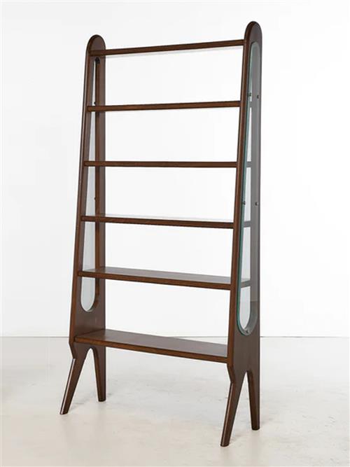 53 · VINTAGE ITALIAN WOODEN BOOKSHELF