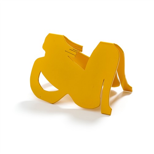 17 · CHARLES BLACKMAN (1928-2018) (Reclining Figure) 2018 bronze powder coloured, ed. 1/9 16 x 12.5 x 9cm
