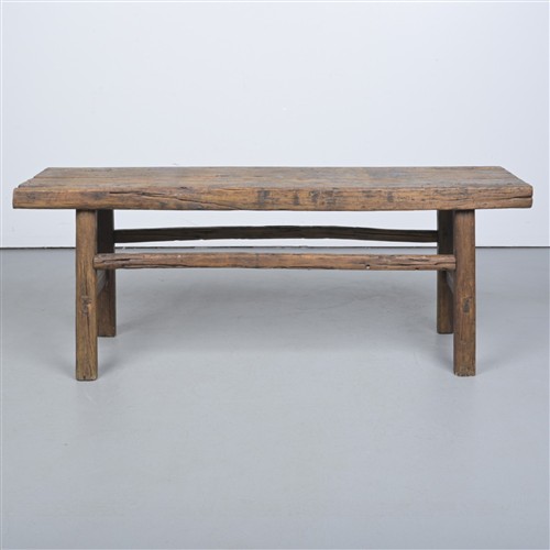 A CHINESE PROVINCIAL-STYLE LOW TABLE (54H X 97W X 51D CM)