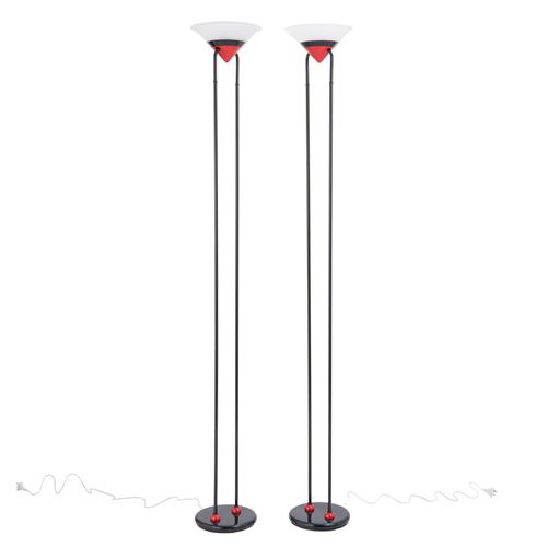 Pair Of Postmodern Torchiere Lamps