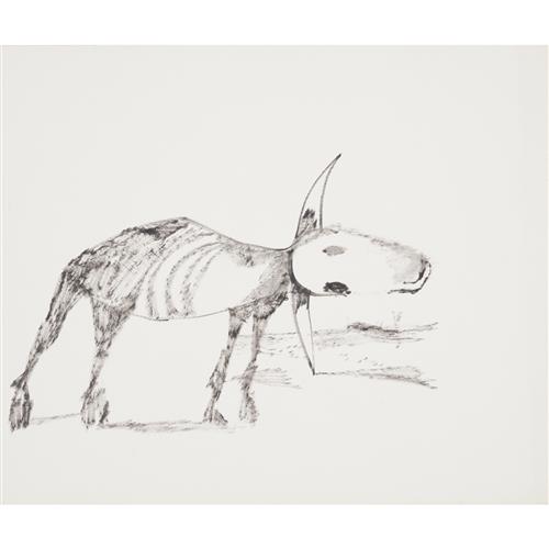 29 · SIDNEY NOLAN (1917-1992) Drought 1955 ink on paper 25.5 x 30.5cm