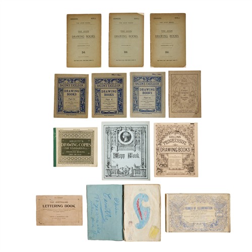 82 · BOOKLETS: A GROUP OF INSTRUCTIONAL WORKS ON DRAWING AND LETTERING Variously second half 19th century