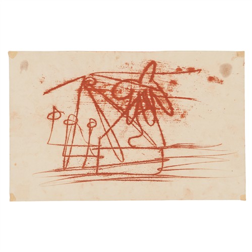 11 · SIDNEY NOLAN (1917-1992) (Abstract) c.1940 transfer drawing on paper 21 x 33cm