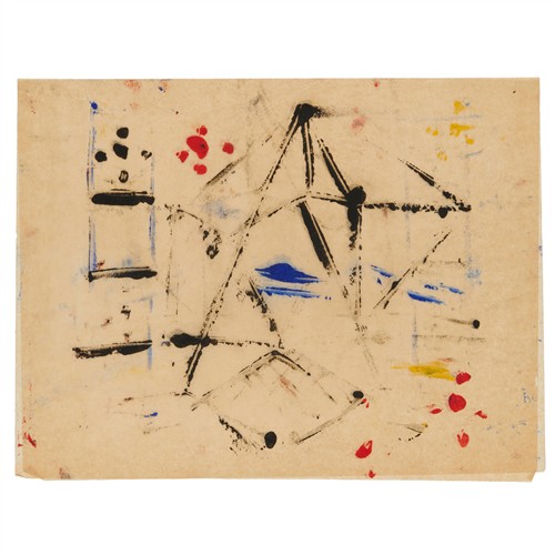 12 · SIDNEY NOLAN (1917-1992) (Abstract) c.1939 mixed media on paper 37 x 48cm