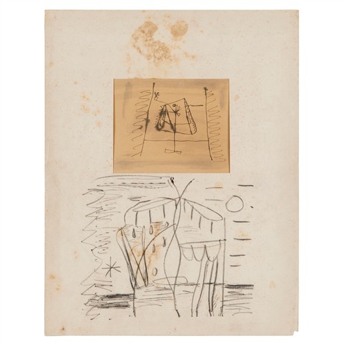 16 · SIDNEY NOLAN (1917-1992) (Weeping Face, St Kilda) c.1940 mixed media and collage on paper 57.5 x 44.5cm