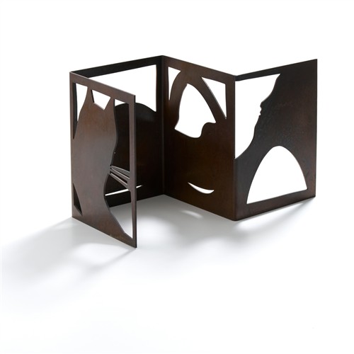 70 · CHARLES BLACKMAN (1928-2018) (Nude and Cat at Window) 2018 bronze, ed. 7/9 25.5 x 41 x 19.5cm
