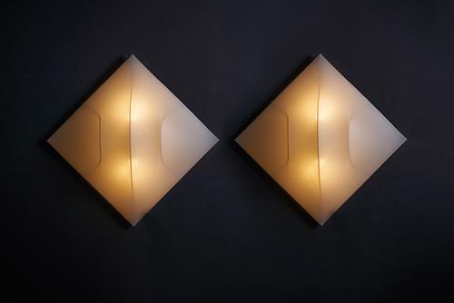 77 · KAZUHIDE TAKAHAMA SET OF THREE 'SAORI' WALL LIGHTS FOR SIRRAH