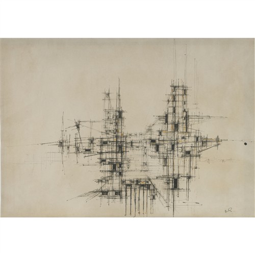 WILLIAM ROSE (1929-1997) Untitled ink on paper 51.5 x 73cm (63 x 84cm framed)