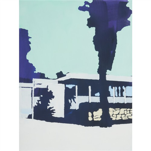 PAUL DAVIES (born 1979) Untitled V 2015 vinyl acrylic copolymer paint on paper 76 x 57cm (94.5 x 75cm framed)