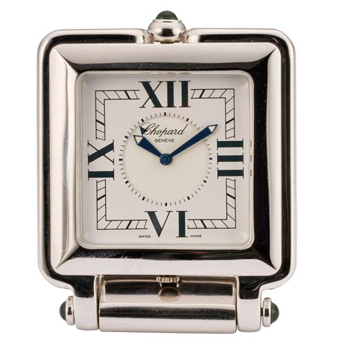 75 · "HAPPY DAY" CHOPARD TRAVEL DESK CLOCK, SWISS MADE