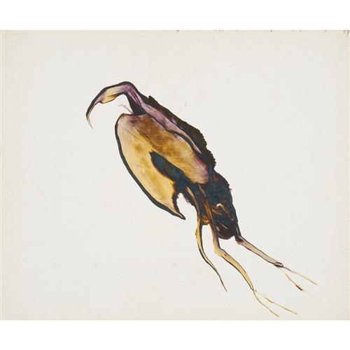 38 · SIDNEY NOLAN (1917-1992) (Bird in Flight) c.1969 mixed media on paper 25.5 x 30.5cm
