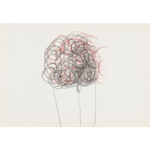 42 · SIDNEY NOLAN (1917-1992) (Nude) c.1986 crayon on paper 30 x 42cm