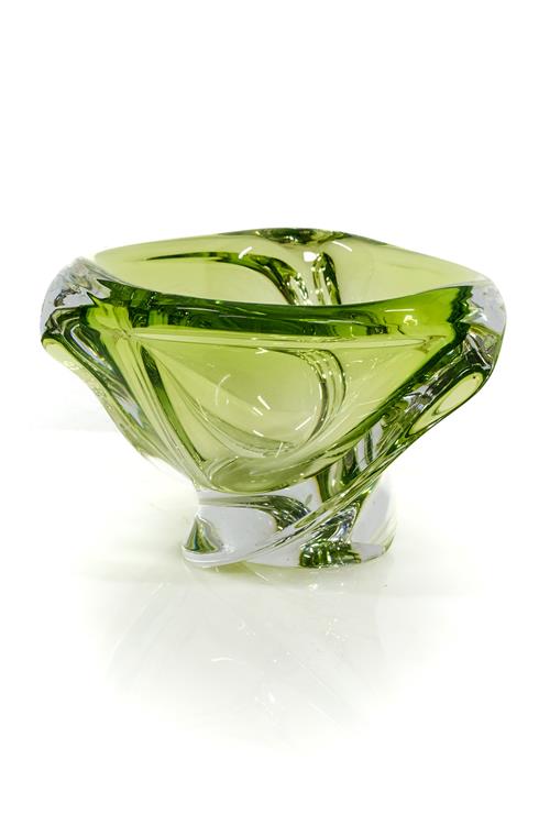 CRYSTAL VASE BY VAL SAINT LAMBERT