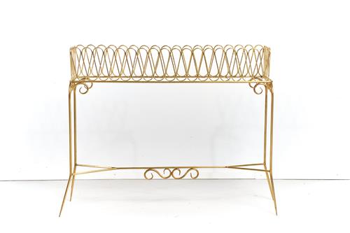 98 · BRASS PLANTER STAND IN THE STYLE OF GIO PONTI