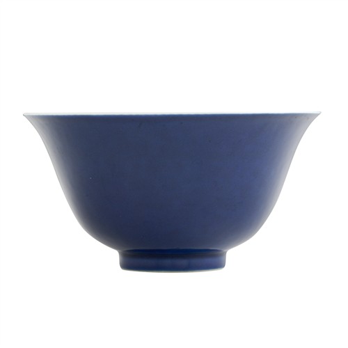 85 · A CHINESE POWDER BLUE GLAZE BOWL, KANGXI MARK