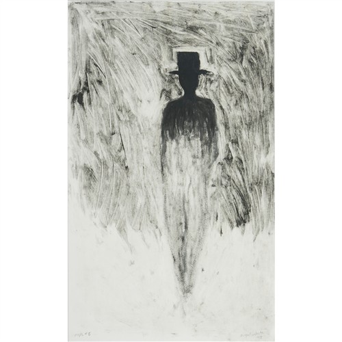 NIGEL WHITE (born 1958) Oops #5 1998 monotype 52 x 31cm (74 x 52cm framed)