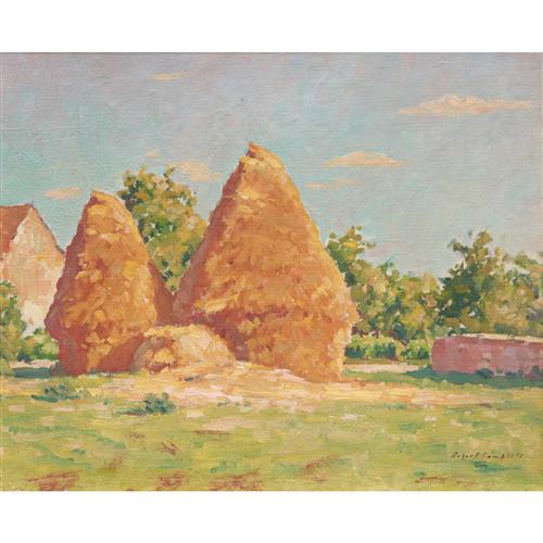 ROBERT RICHMOND CAMPBELL (1902-1972) French Landscape c.1930 oil on board 45.5 x 56cm