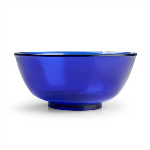 A Chinese Blue Glass Bowl, Qianlong Mark, Possibly Of The Period