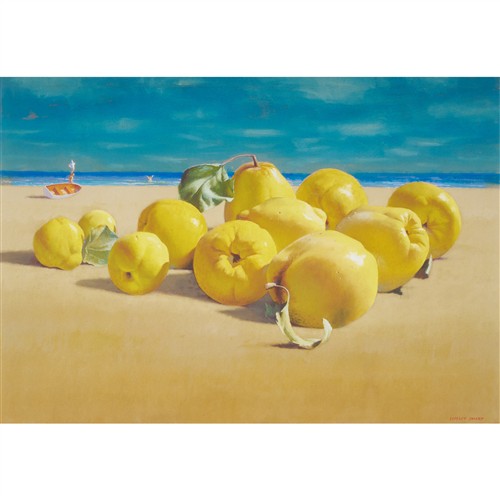 JEFFREY SMART (1921-2013) Quinces by the Sea 1998-2003 Archival Pigment ink print on paper, Fine Art reproduction 65.5 x 94cm (86 x