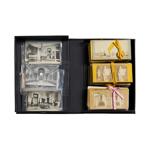 STEREOVIEWS AND POSTCARDS: A LARGE COLLECTION ON FRENCH PALACES AND LANDMARKS Variously second half 19th–early 20th century