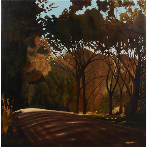 DAVID KEELING (born 1951) The Road to West Head 2001 oil on linen 122 x 122cm