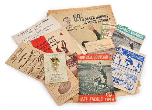 1079 · A COLLECTION OF FOOTBALL EPHEMERA 1940's - 1960's