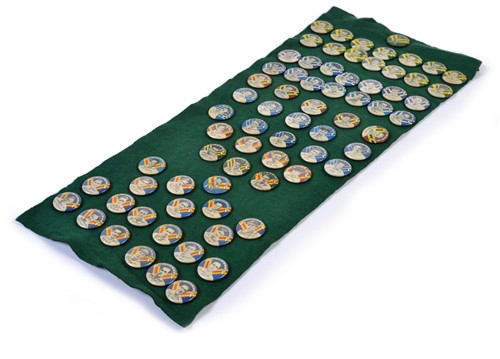 1081 · 1950 - 51 ARGUS CRICKET COLLECTOR BADGES
