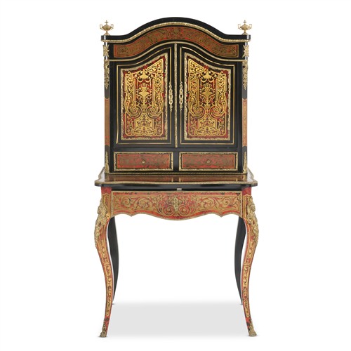 28 · AN ANTIQUE FRENCH BUREAU IN BOULLE MANNER Second half 19th century